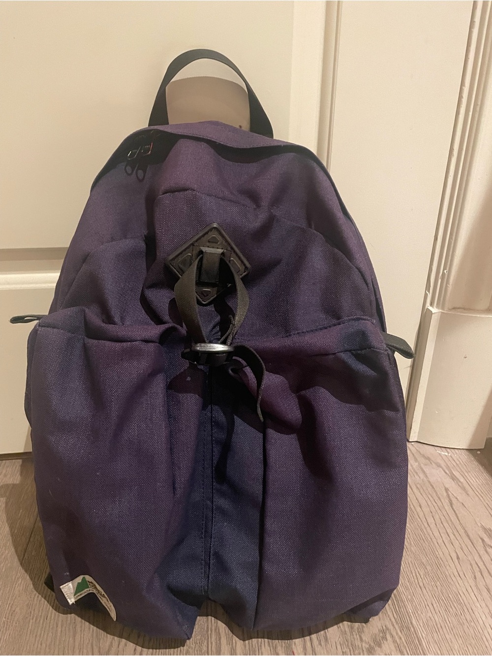 Vintage MEC Navy Purple Canvas Backpack made in Korea 90s